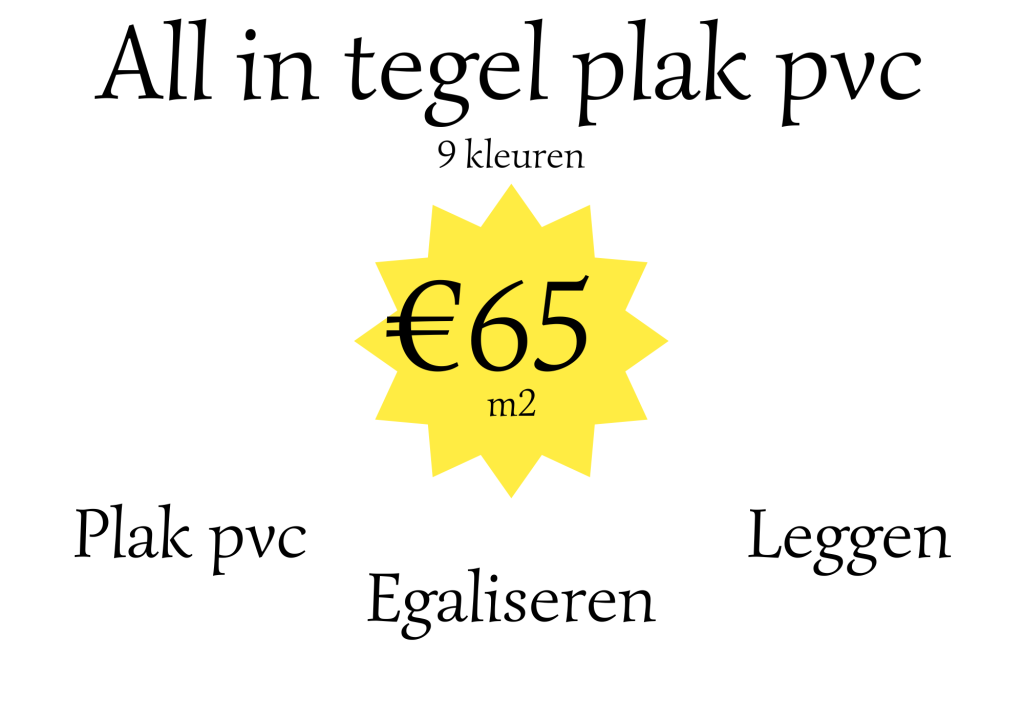 Plak pvc tegel pvc
